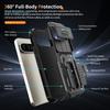 Sliding Camera Lens Cover Shockproof Kickstand Case For Google Pixel 9 10 Pro XL TPU Frame Hard Plastic Phone Cases Coque Fundas