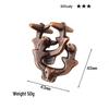 Intelligence Puzzle Zinc Alloy Disentanglement Rings - Unlock Nine Linked Rings Kongming Luban Lock Educational Toy