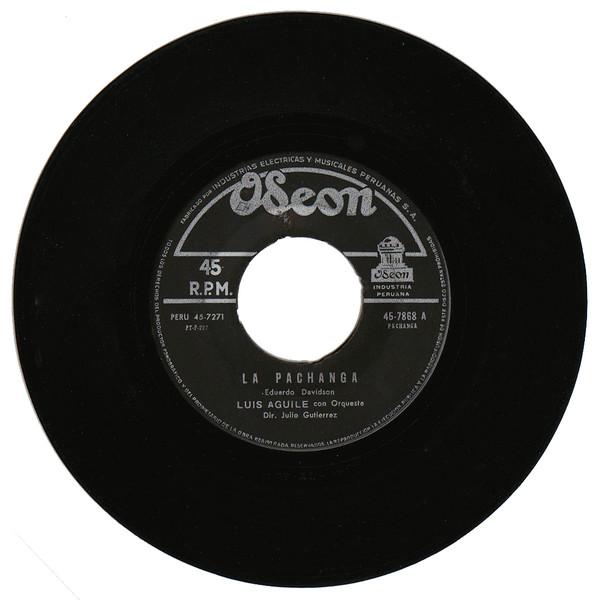 

7inch Record LUIS AGUILE La Pachanga 45RCA1237 ODEON 1960 UK Pop Used