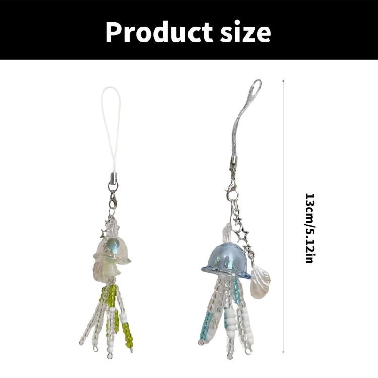 Multipurpose Artistics Beaded Phone Charm with Goldfish Accent Accessory for School Work or Leisure Stylish Outfits
