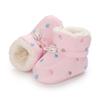 Newborn Baby Cotton Booties Non-Slip Sole Toddler Boys Girls First Walkers Infant Warm Fleece Shoes Snow Boots