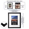 8x10 Black Picture Frames 5-Pack Matted 5x7 Tabletop Wall Display Gallery Framing Durable Shatter Resistance Home Decor