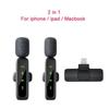 Micrófono Inalámbrico de Solapa para Teléfono Celular L6 Con Cubierta Antiviento Mini Micrófono para Grabación de Audio y Video para Teléfono Móvil iPhone Android Micrófono