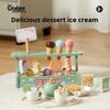 New Wooden Simulation Kitchen Toys Pretend Play Dessert Cake Tea Set Toddler Afternoon Tea Toys Kids Cognitive Social Toys Gifts