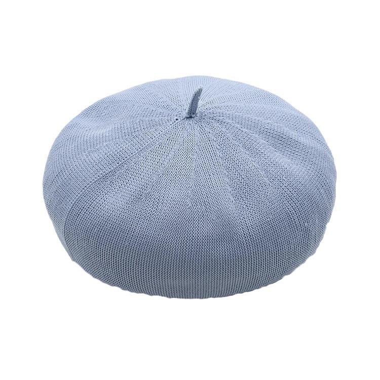 Dzianinowy kapelusz malarski z lodowego jedwabiu damski regulowany letni beret wszechstronny modny krem do opalania różowy kapelusz chmurka cienki