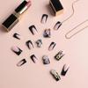 False Nails with Jelly Glue Heart Star Pattern Removable Artificial Nails Non-irritating Easy Apply Nail Art Stickers