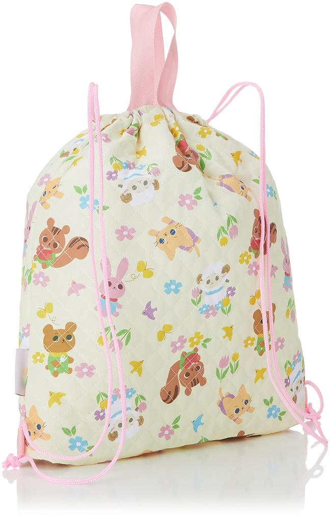 Marushin Piccolino Nature Friends Gym Bag for Perfect for and Elementary Quilted 0165013400 Bag/Knapsack/Drawstring Girls, Preschool, Kindergarten,