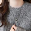 Success Immediately Pony Pendant Long Necklace Women's Autumn and Winter Sweater Chain Atmospheric High-end Simple Light Luxury Collarbone Chain