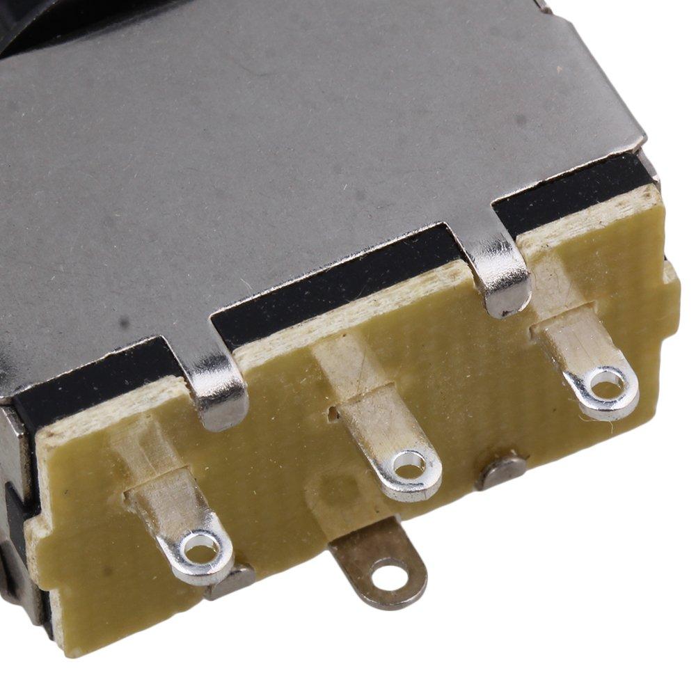 BQLZR Black Electric Guitar Enclosed 3 Way Toggle Switch Pickup Selector Switch with Black Cap