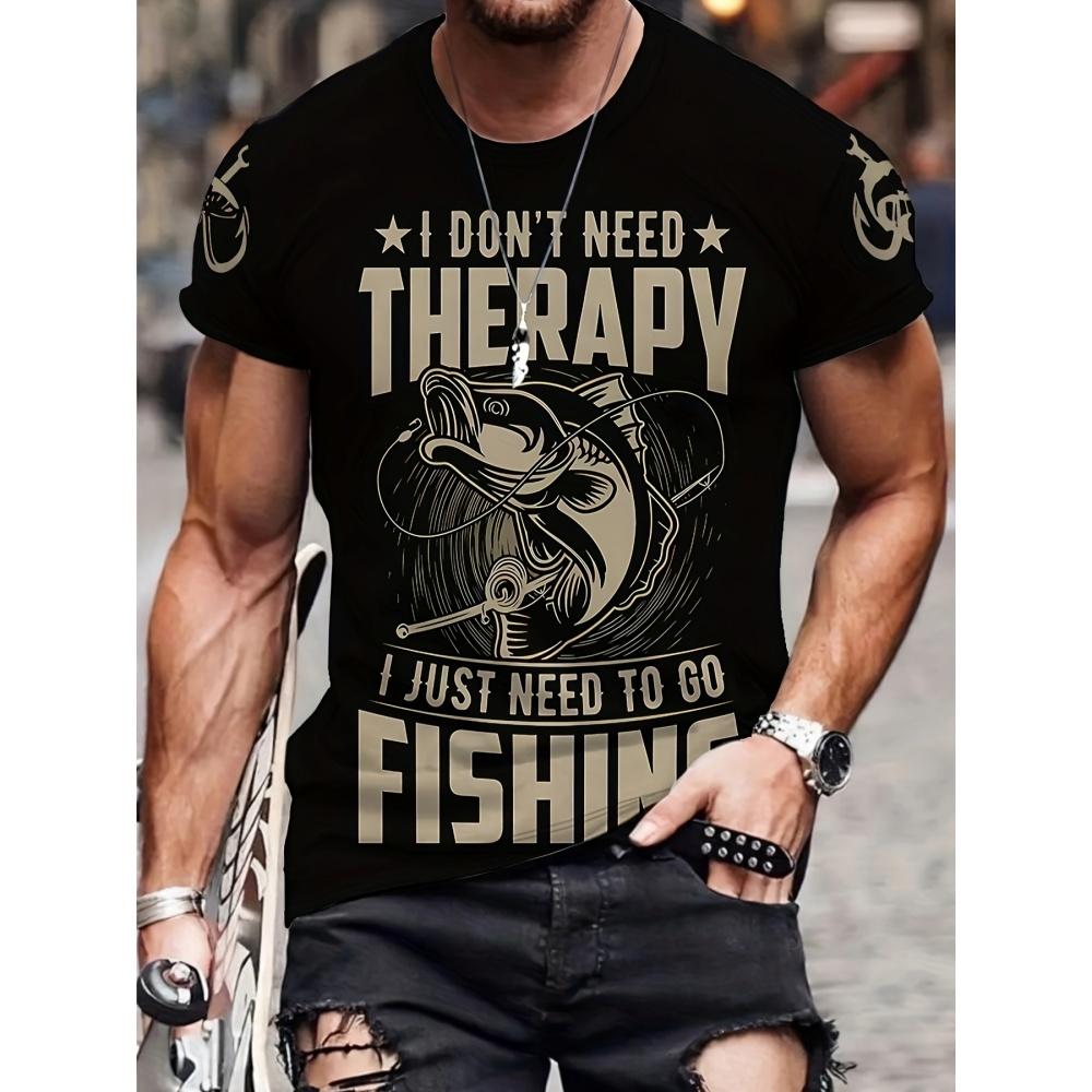 Funny Carp Sports T Shirt Men's Summer Fishing Fisherman Sports Shirt Men's Leisure Harajuku O Collar Men's 3D T Shirt Clothing