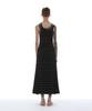 PARTIMENTO WOMEN Pwc Overlay Sleeveless Maxi Dress_Black Stripe