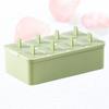 DIY Popsicle Mold Square Ice Cream Making Box Creative Dual Layer Design Tool Green Ice Grid Mold