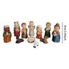 11pcs Nativity Scene Manger Figurines Set Accessories Crafts Resin Catholic Nativity Figurine Statue Figures for Tabletop