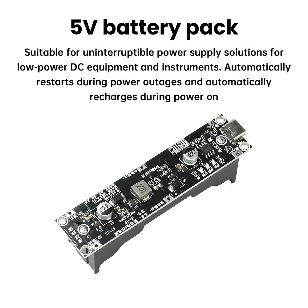 DC 5V 18650 Lithium Battery Charging And Boosting Integrated Ups Uninterruptible Power Supply Battery Board