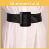 Sommer-Geflochtener Gürtel für Damen mit Harzschnalle Lässiges Modeaccessoire für das Büro