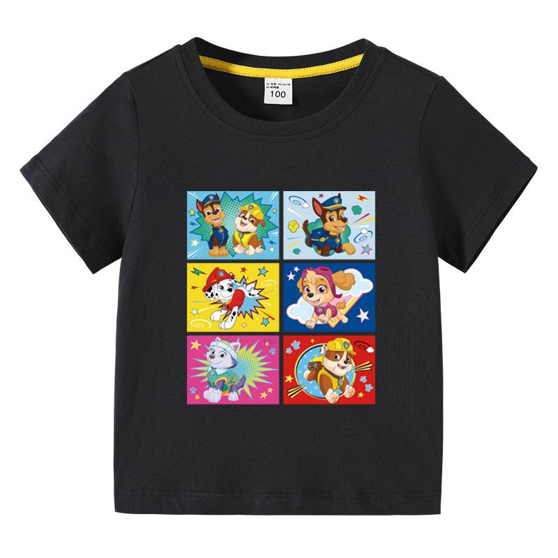 

Футболка Щенячий патруль Чейз Скай Одежда для мальчиков девочек Аниме Мультяшный персонаж Принт рубашка Крутая Удобная Подарки на день рождения 100