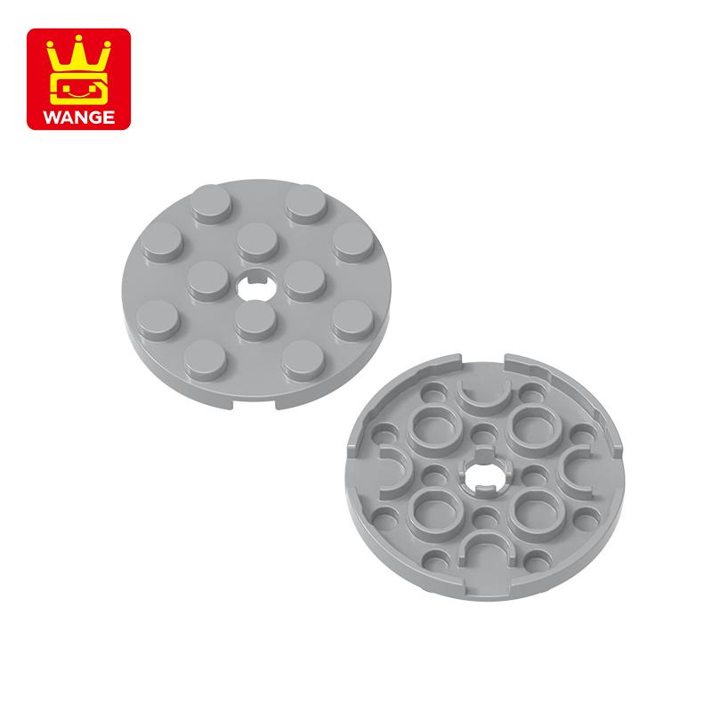 64Pcs/lot 60474 Round 4x4 featuring Pin Hole Construction Bricks Moc Technical Accessories Works With featuring Brick Toy Kids Gift Idea