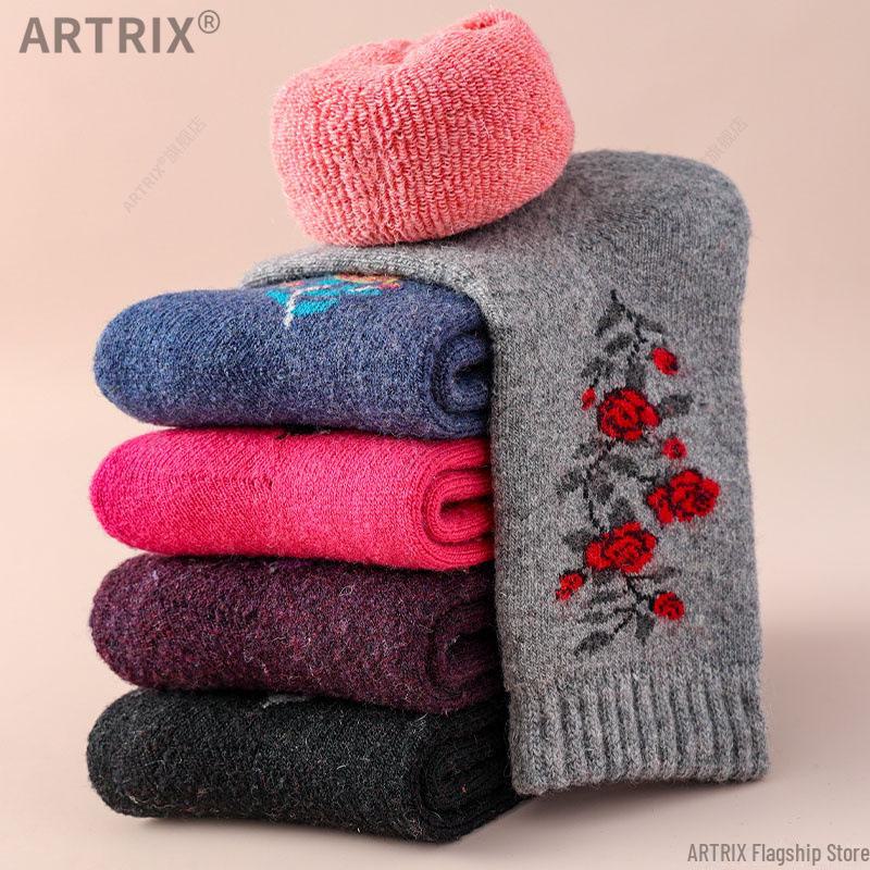 

Вільні шкарпетки з товстого вельвету для літніх жінок на осінь/зиму One Size Fits All Women