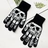 Luminous Skull Skull Claw Gloves, Halloween Glow Gloves Skull Gloves