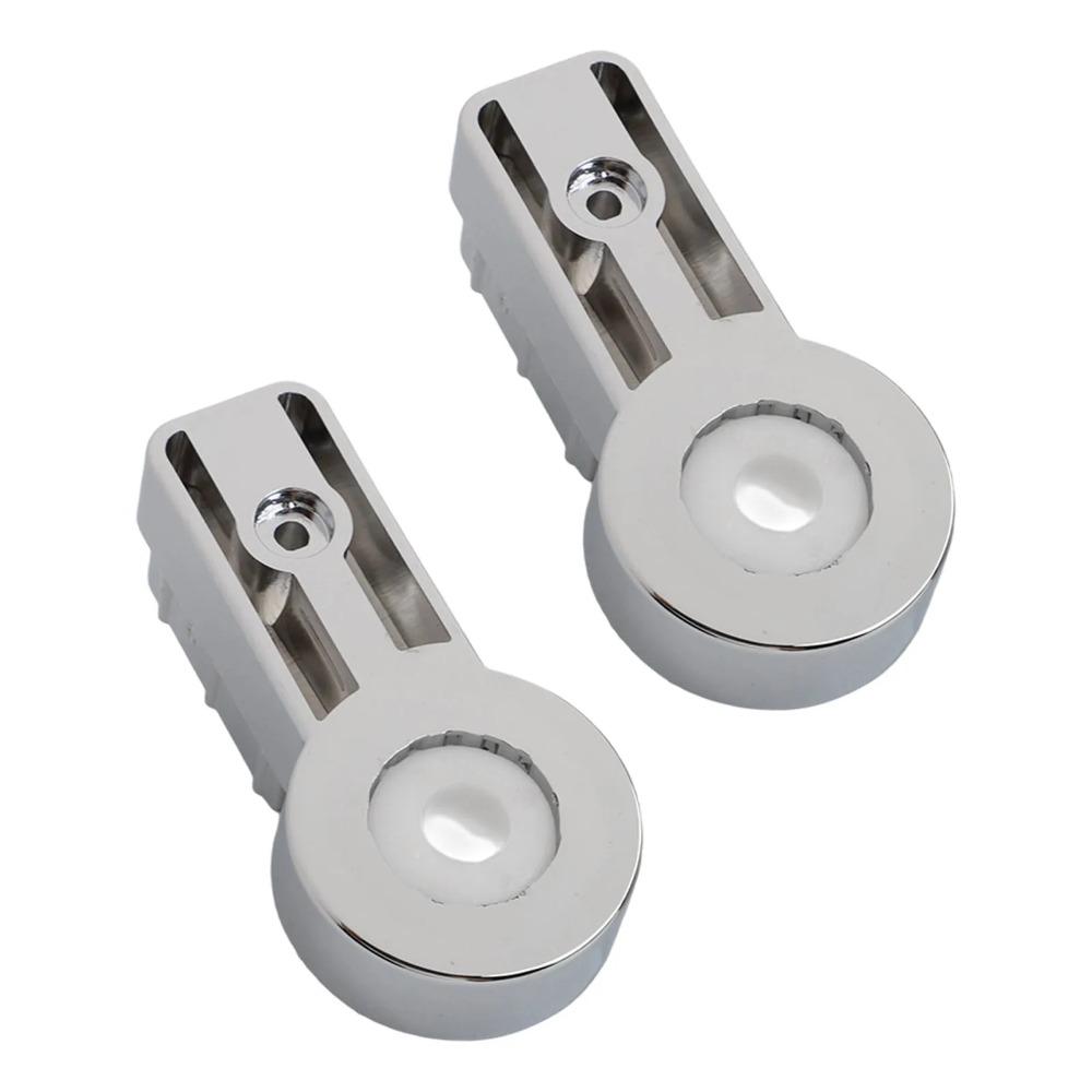 Shower Screen Hinges With Chrome Plating Perfectly Designed ABS Brackets For 6mm Glass Enhances Bathroom Aesthetics