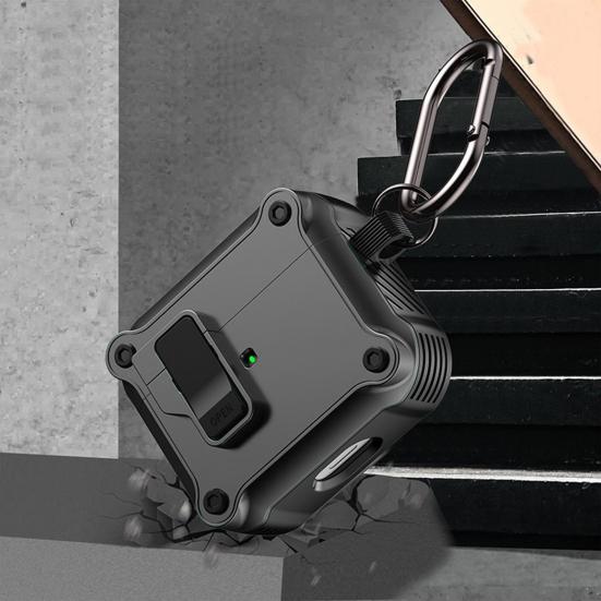 Earphone Protective Case Full Protection with Secure Locks Hanging Buckle Headphone Covers