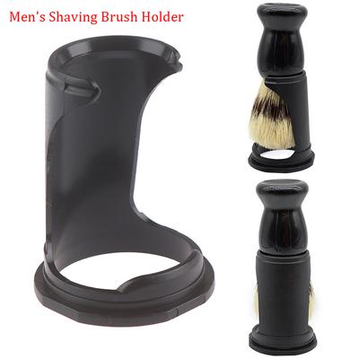 Suporte de escova de barbear masculino acrílico profissional ferramenta de barbear de escova de barba