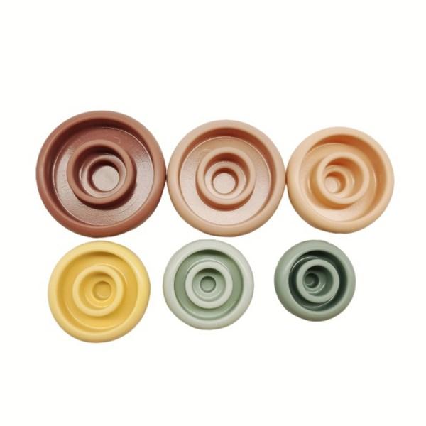 Casa Drawing Silicone Stacking Infant Ring Cup Stacking Baby Ring Insert, Korean baby products