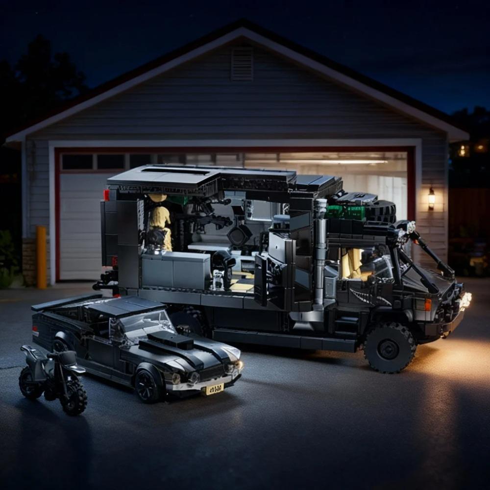 Neues 3-in-1 Wohnmobil-Set Autos Bausteine Modell Freizeitfahrzeug Technische Steine LKW DIY Bau Spielzeug für Jungen Erwachsene Kinder