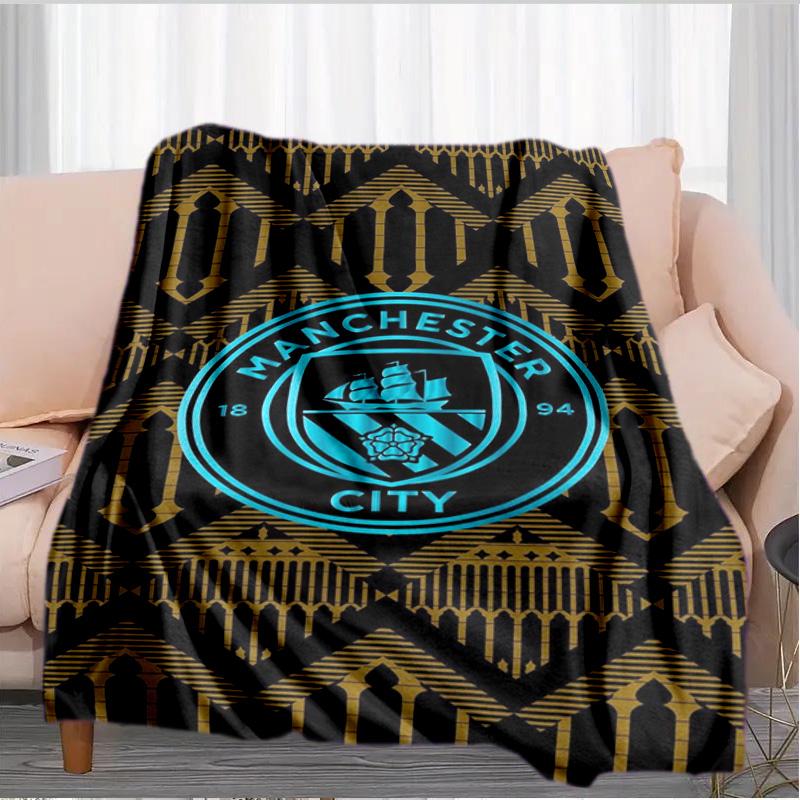 City Football Club Printed Throws Blanket Soft Flannel Blankets for Couch Bed Gifts for Men Women Picnic Blanket Christmas Gifts