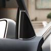 For Mercedes Benz C Class W204 2010-2014 ABS Silver Car Door Audio Speaker Decoration Frame Trim Cover Interior Car Accessories