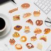 50pcs Bread Cats Dessert Cartoon Graffiti Stickers Phone Guitar Laptop Notebook Suitcase Water Bottles Waterproof Sticker Decals