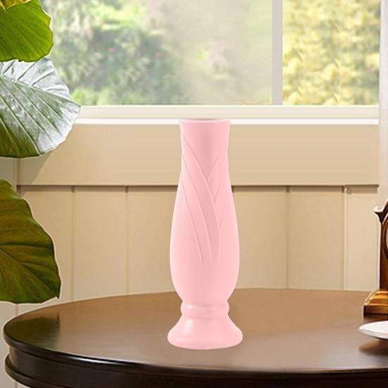 Flower Vase Simple High Strength Style Petal Shape Shatterproof Fall Resistance Decorative Smooth Edge Modern Flower Arrangement