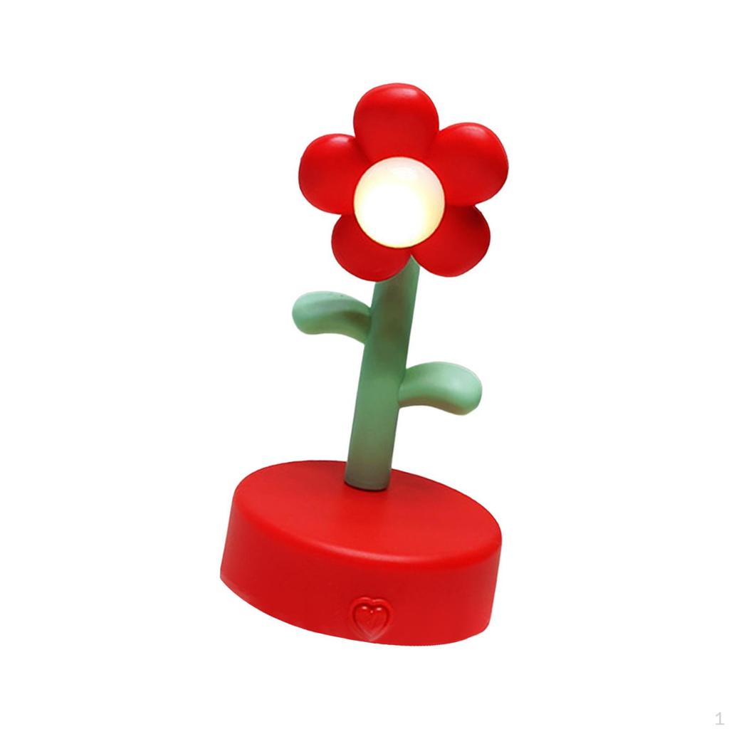 Creative Flower Table Lamp Night Light Modern for Bedside Dorm Party Decor Ornament