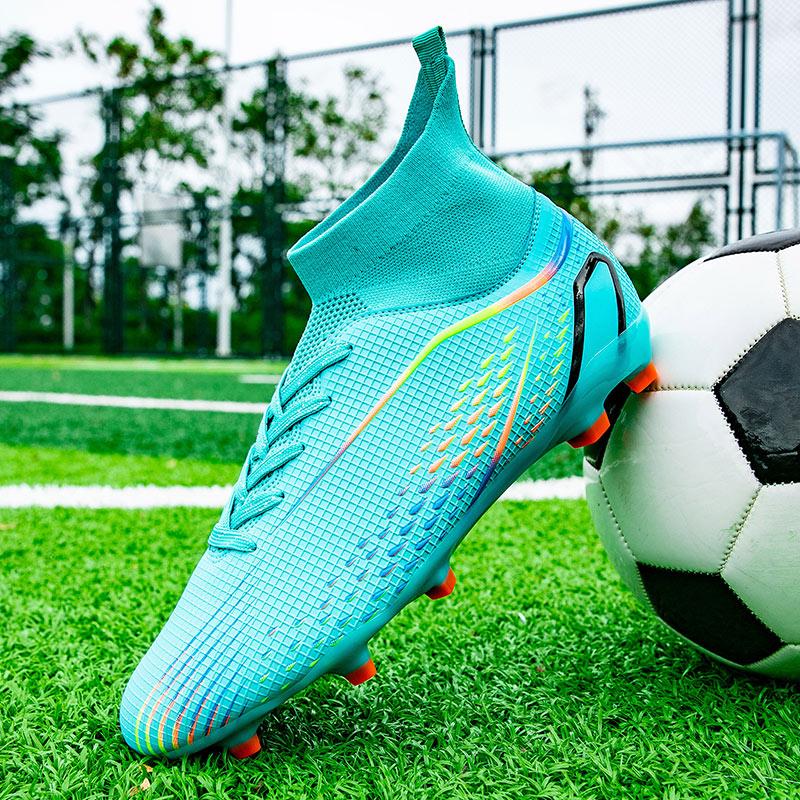 33-46 Buty piłkarskie unisex Wysokie elastyczne skarpetki, buty treningowe ze sztucznym kapitanem na świeżym powietrzu