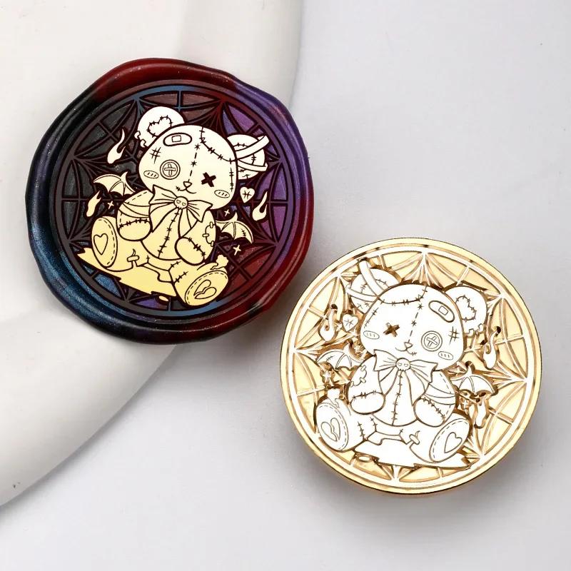 4Cm Large Chapter Head Series Sealing Wax Seal Fire Lacquer Seal Brass Chapter Head Craft Supplies Stamp Gift Handicrafts