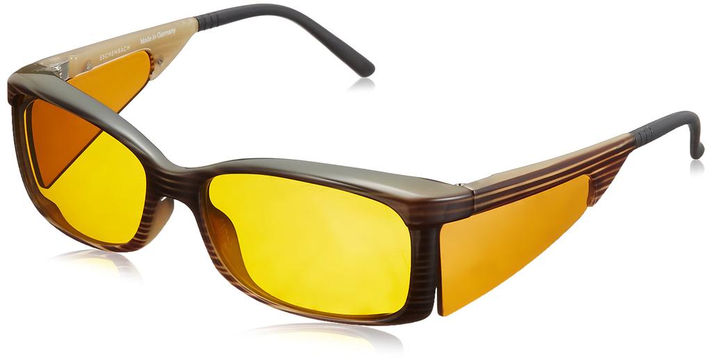 ESCHENBACH Wellness Protect Blue Light Sunglasses, 97% Blocking, Yellow, Small, 1663-115