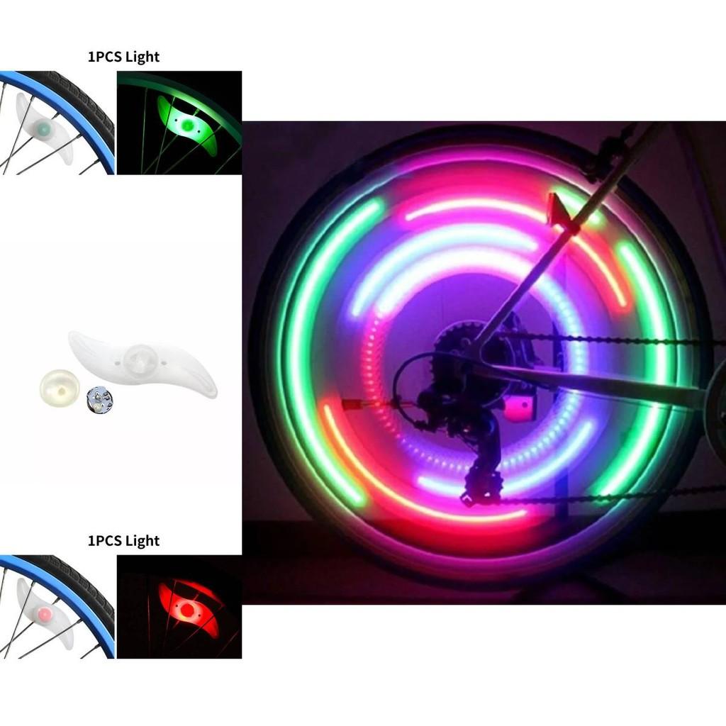 Colorful Bicycle Spoke Lights For Mountain Bikes With Vibrant Silicone Design For Safety
