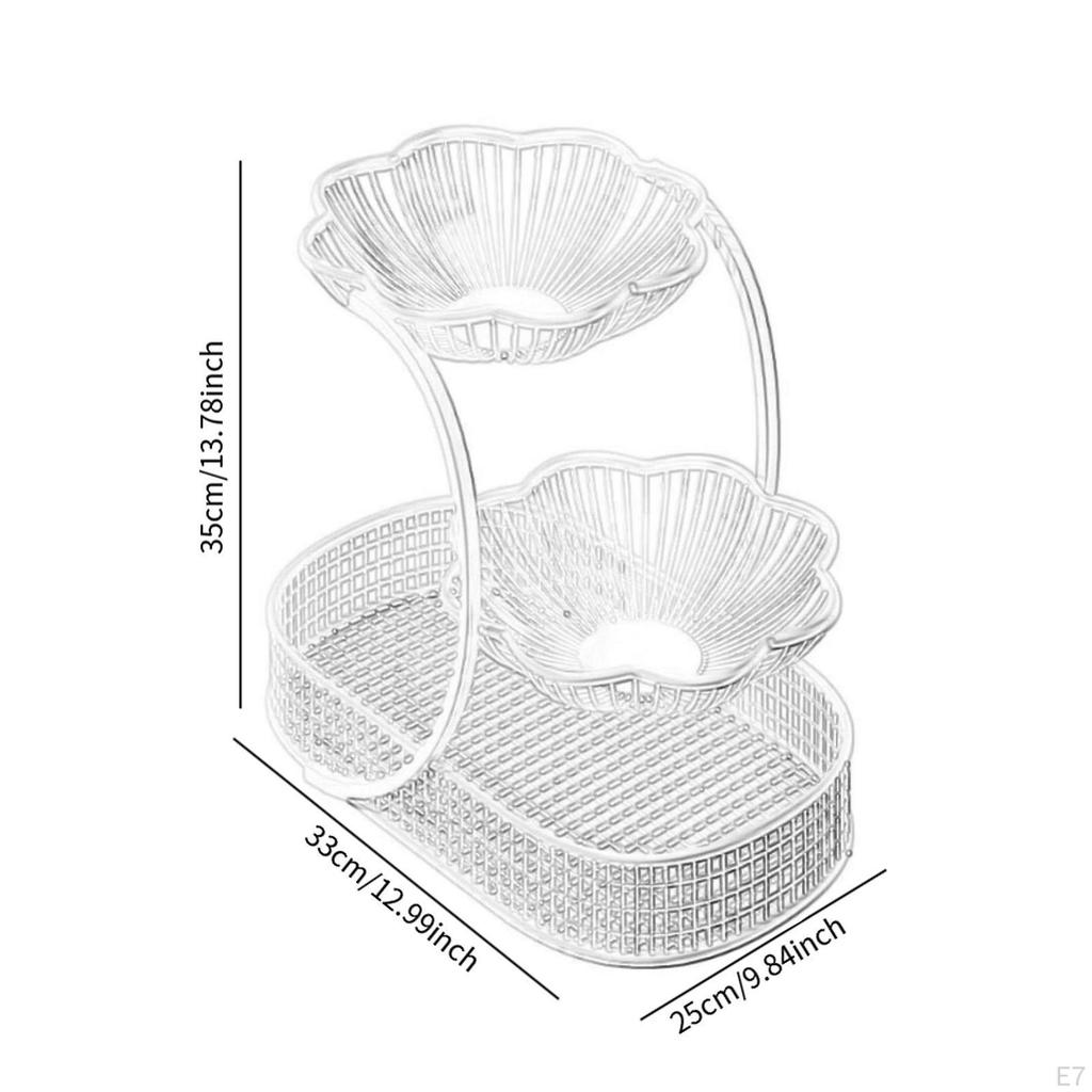 Metall-Obstkorb für Küchenarbeitsplatten, Obst und Gemüse, Ideal für Esstische