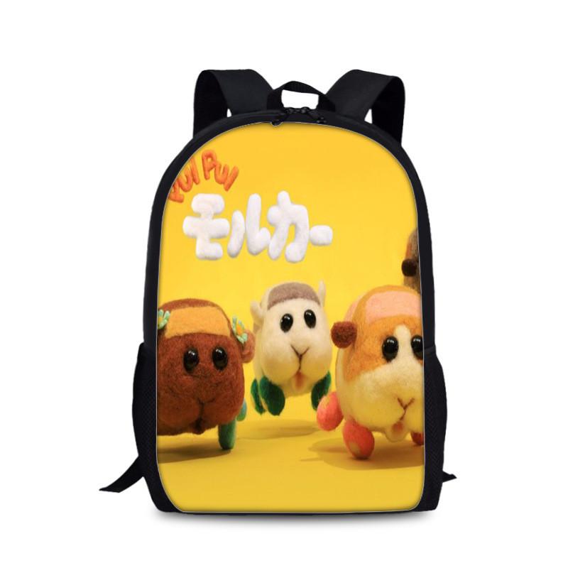 Tangalang Pui Pui Hamster Backpack For Kids With Nylon Material And Spacious Design