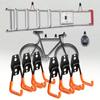 2pcs Metal Hook Garage Organizer Wall Mount Bicycle Hanger Hooks Wall Mount Anti-slip Storage Hook Garage Storage Tool
