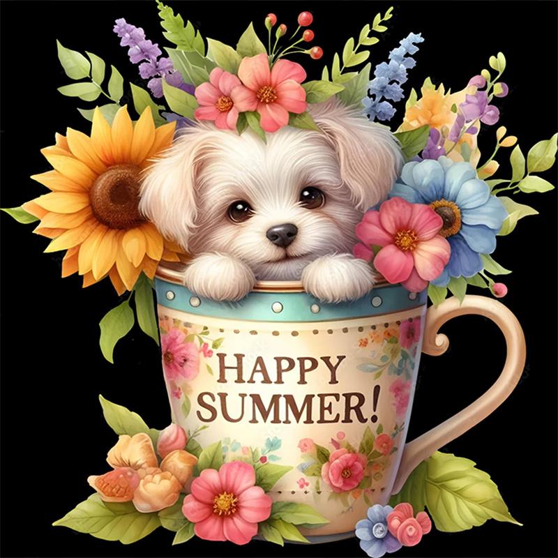 „Pasidaryk pats“ deimantinė tapyba Mieli gyvūnai Siuvinėjimo kryželiu rinkinys Mozaikos menas Deimantų tapyba viso apskritimo / kvadrato deimantų namų dekoravimas