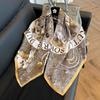 91Cm square scarf silk scarf women's new literary and fashion scarf accessories autumn and winter retro versatile shawl