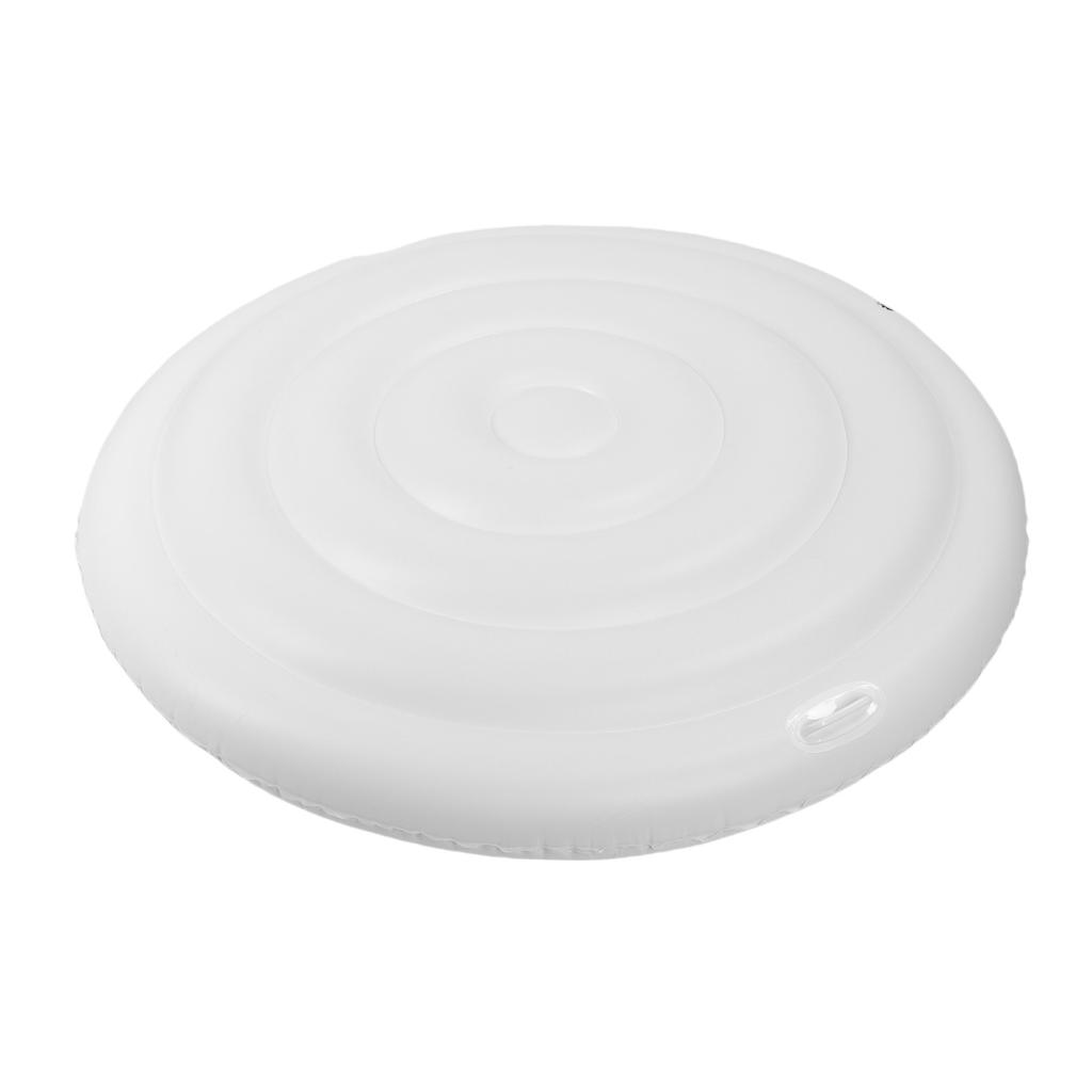 Inflatable Hot Tub Cover 5.4FT PVC Rainproof Protective Round Hot Tub Cover for Outdoor Inflatable Hot Tubs SPA Pools