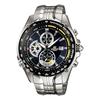Three-hand Stainless Steel Strap, Black Dial Men's Quartz Watch EF-543D-2AVDF