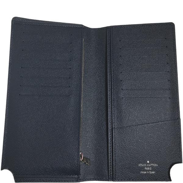 LOUIS VUITTON brazza Bifold long wallet M61816 Epi Leather Blue Marine Used