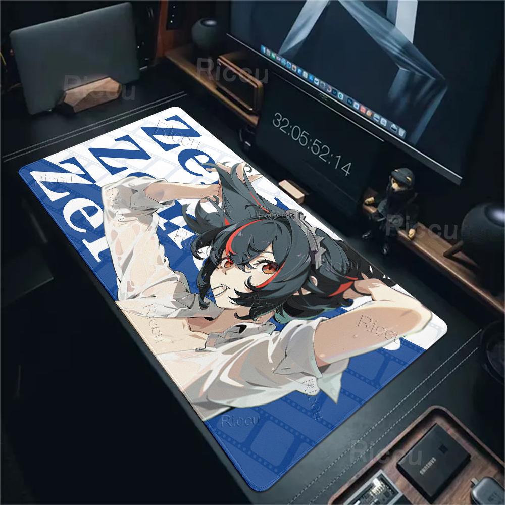 ZZZ Gaming Hoshimi Miyabi Ye Shunguang Mousepad Evelyn Ellen Zenless Zone Zero Pattern Keyboard Office Desk Anime Girls Tablemat