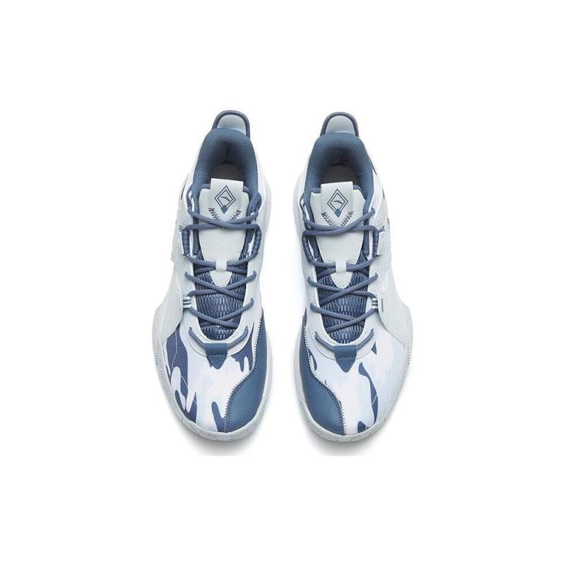 Anta Speedy 2 Generations Cushioning Wear-Resistant Mid-Top Basketball Shoes Men's Light Dusty Gray Sneakers 112241610-7