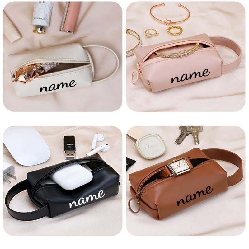 Multiple Compartment Portable Makeup Bag Fashionable Miniature Cosmetic Pouches For Everyday Carry Accessories Storage