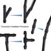 Sturdy Splitter Fittings Water Tube Aging Connectors Car Hose