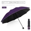 Twelve-Rib Extra-Large Dual-Purpose Manual Folding Umbrella for Men and Women, Business Sun Protection Sunshade Umbrella
